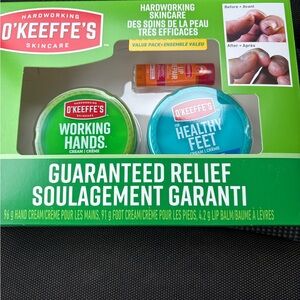 2/35$🍓⭐️ O'Keeffe's Guaranteed Relief Working Hands & Healthy Feet Set